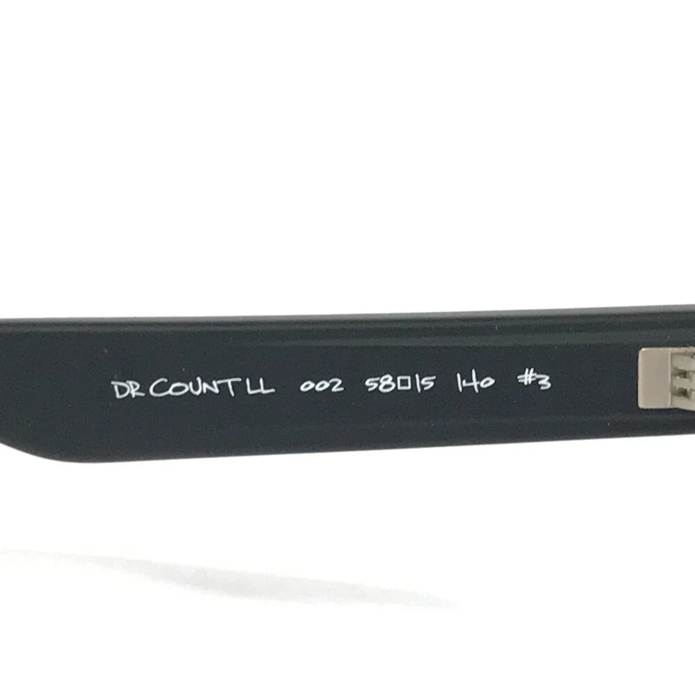 Dragon Eyeglasses Frame DR COUNT LL 002 Matte Black Rectangle Full Rim 58-15-140